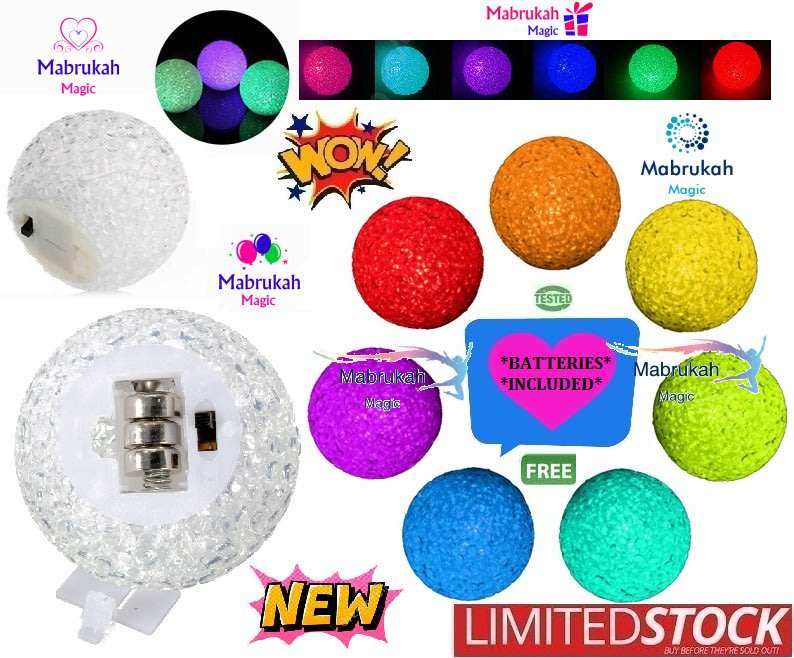 ***FOR ALL OCCASIONS***RAINBOW LED COLOR CHANGING PVC CRYSTAL BALL FESTOON LAMP***BID PER ITEM***