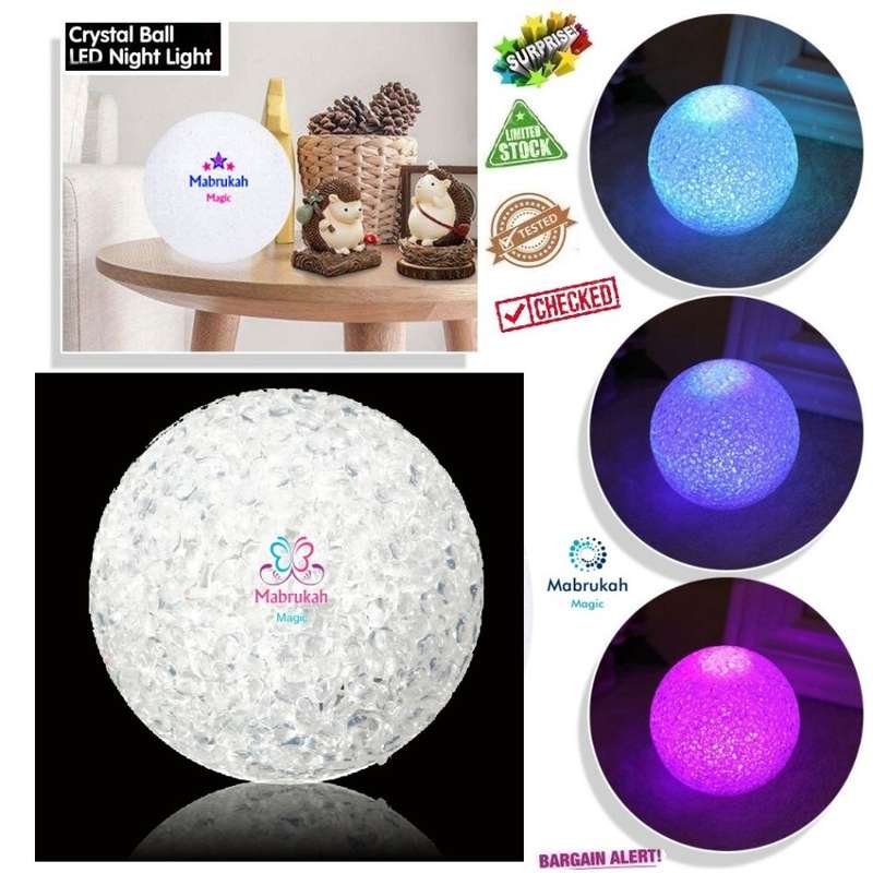 ***FOR ALL OCCASIONS***RAINBOW LED COLOR CHANGING PVC CRYSTAL BALL FESTOON LAMP***BID PER ITEM***