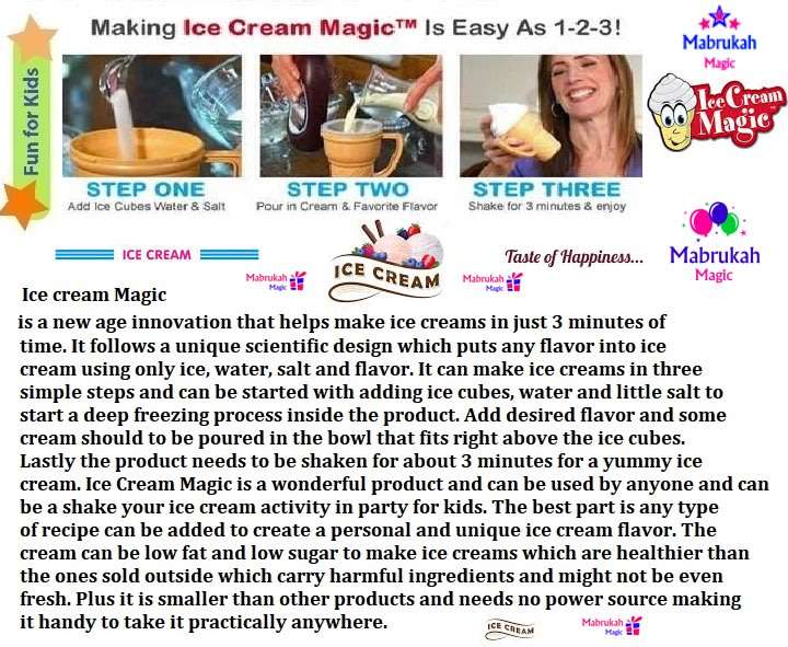 ***SPECIAL OFFER BUY NOW!!!***SUMMER FUN***ICE CREAM MAGIC***LIMITED STOCK!!!