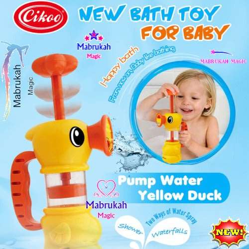 *LAST 1 IN STOCK*FUN SAFE BATH TOY***SPRAY WATER PUMP YELLOW DUCK***