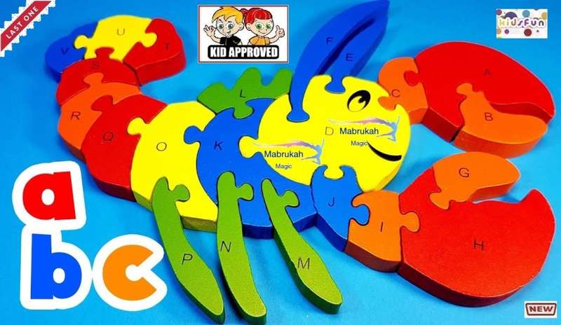 **26 PC 3D WOODEN PUZZLE**LOBSTER LETTERS & NUMBERS**MAKING LEARNING FUN**LAST 1 IN STOCK!!!