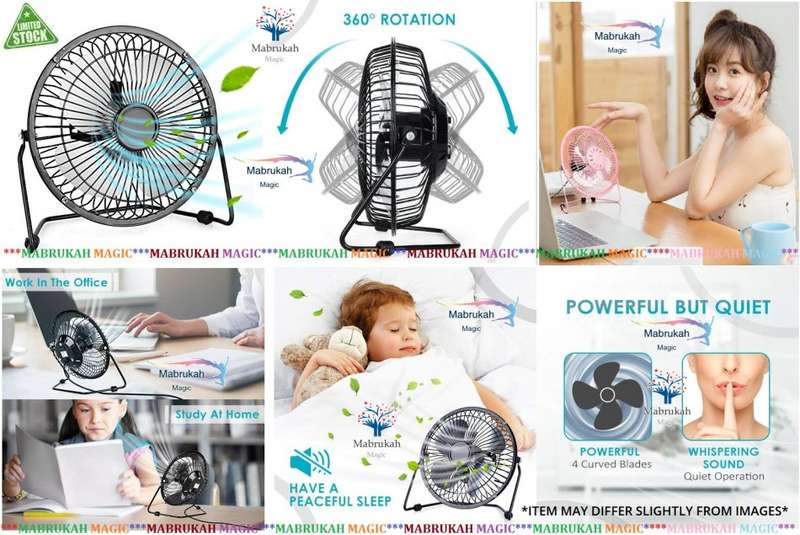 *LAST STOCK CLEARANCE*PORTABLE USB METAL MINI FAN WITH ALUMINUM BLADES!BID PER ITEM!