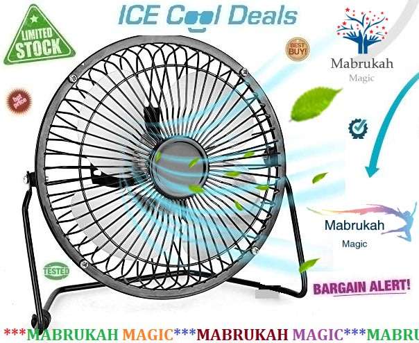 *LAST STOCK CLEARANCE*PORTABLE USB METAL MINI FAN WITH ALUMINUM BLADES!BID PER ITEM!