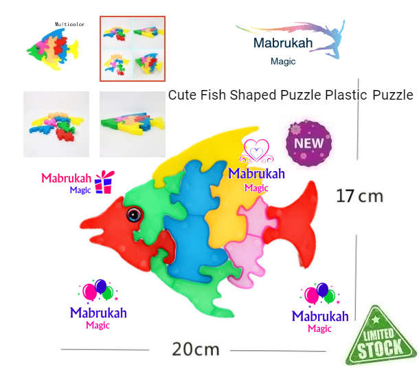***CUTE FISH SHAPED PLASTIC PUZZLE***LOVELY DEAL**BID PER ITEM!!!