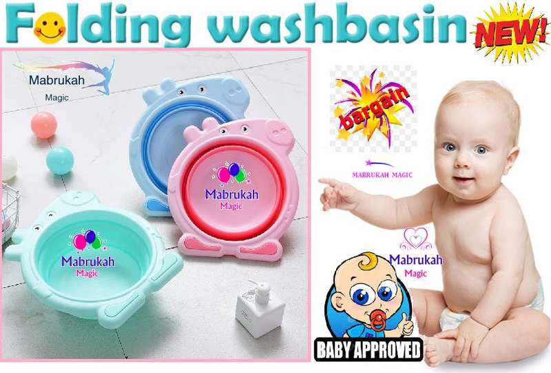 CLEARANCE*LAST 1 ON AUCTION*CUTE FOLDING INFANT CARTOON WASHBASIN*BID PER ITEM!!!