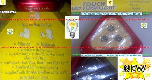 ***SAMSAT LED TOUCH LIGHT***FREE BATTERIES PLUS MAGNETIC WALL ATTACHMENT ADHESIVE
