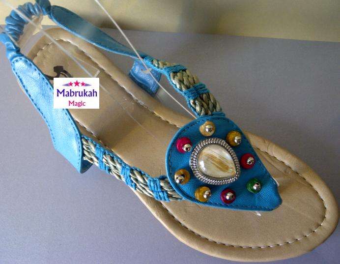 ***BLUE ETHNIC ROPE & PEARLY BEADED NEW SUMMER SANDAL RANGE***@@@CRAZEEEE START OF R1