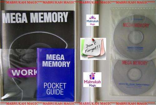 *ORIGINAL*IMPROVE MEMORY & EXAM RESULTS WITH MEGA MEMORY*7 CD'S AUDIO+WORKBOOKS***BID PER ITEM***
