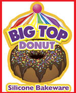 ***15 ON AUCTION***@@CRAZEE START***ORIGINAL GLOMAIL*****BIG TOP GIANT DONUT SILICONE BAKEWARE!!!