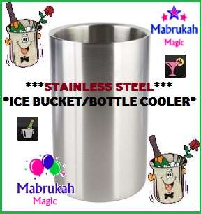 STUNNING***ESSENTIAL BAR SERIES*** STAINLESS STEEL ICE BUCKET OR COOLER***BELOW COST START***