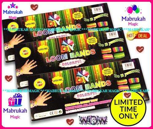 ***600 pieces & more OF THE FUNTASTIC DIY LOOM KIT @ CRAZY R1 START PRICE!!!***BID PER ITEM!!!