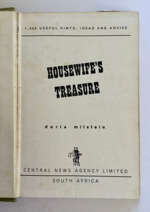 Housewife`s Treasure. Doris Milstein. Hardcover (undated)