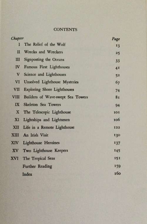 Lighthouses and Lightships by Lee Chadwick. 1st Ed, hardcover, 1971
