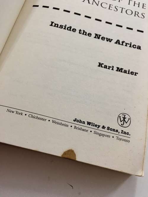 Into the House of the Ancestors: Inside the New Africa by Karl Maier. Softcover. 1998