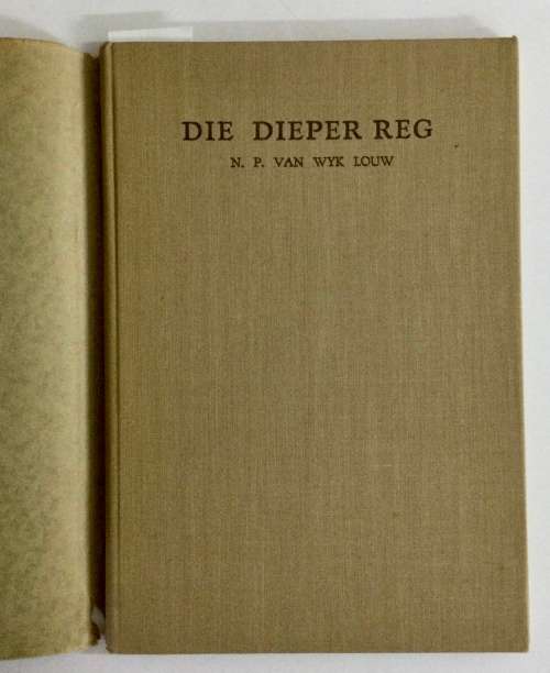 Die Dieper Reg - N P van Wyk Louw. Hardeband, 2e druk, 1942