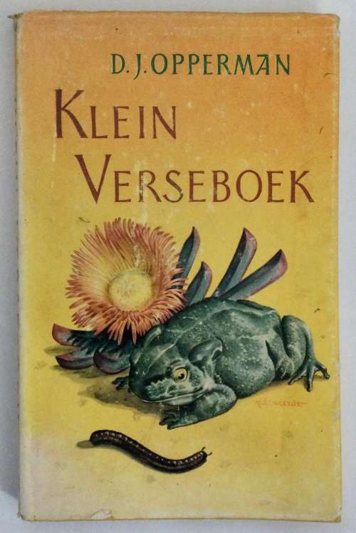 Klein Verseboek - DJ Opperman. Hardeband met stofjas. 2e Druk, 1962