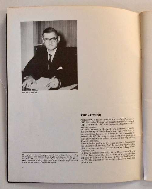 History of South Africa - WJ de Kock. Softcover, 1971