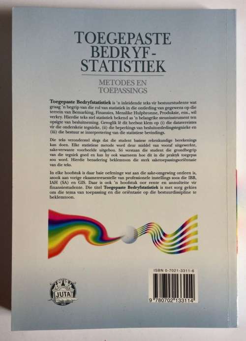 Toegepaste Bedryfstatistiek - Trevor Wegner. Sagteband, 1e Uitg. 2e dr. 2001