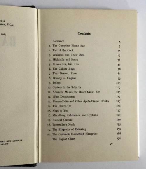 Bar Guide - Ted Shane. Hardcover w/dj. 1967