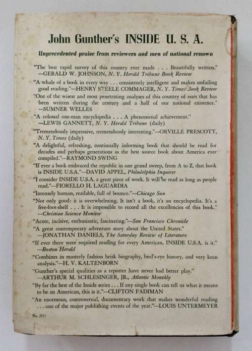 Inside Europe - John Gunther. Hardcover w/dj. 1940