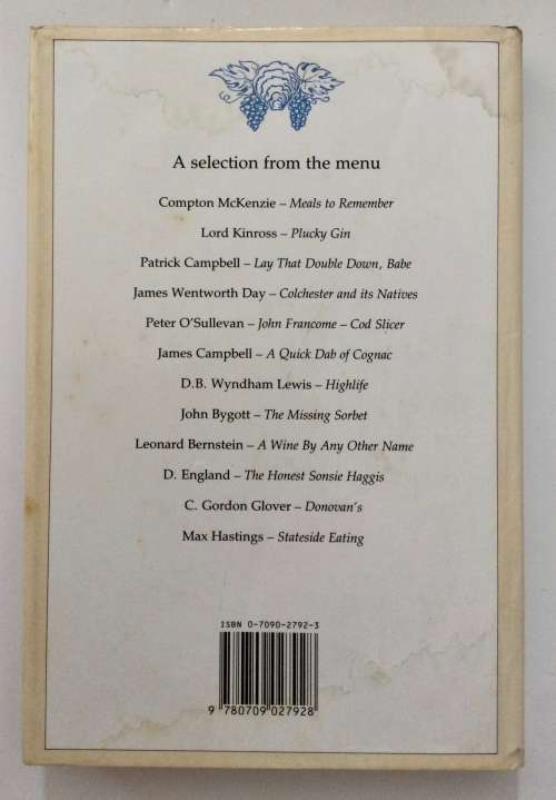 Oysters & Champagne: Choice Morsels from Wheeler`s Review - Pat Davis (Ed). H/c w/dj. 1st Ed, 1986