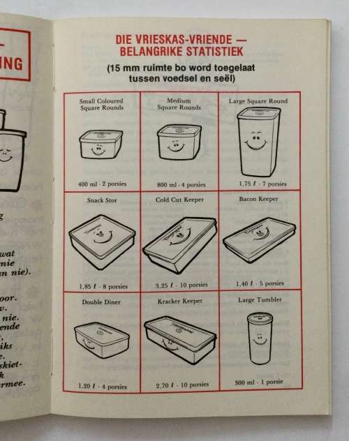 Cook Two Freeze One | Berei Twee Bevries Een - Tupperware. Softcover, date unknown.