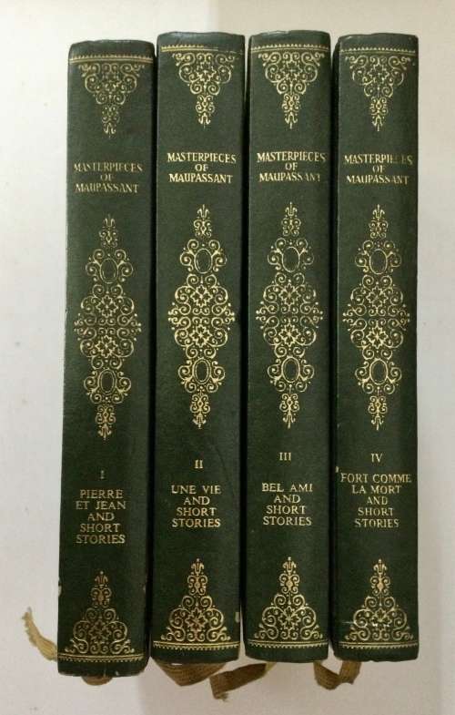 Masterpieces of Maupassant (4 vol. set) - Guy de Maupassant. Hardcover, 1st Ed., 1968