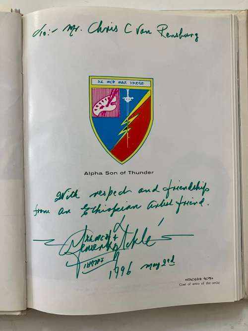 Afewerk Tekle - Richard Pankhurst. RARE SIGNED Hardcover w dj, 1st Ed. 1987