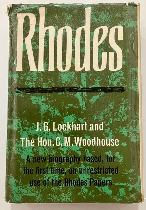 Rhodes - JG Lockhart & CM Woodhouse. Hardcover w dj. 1st Ed. 1963