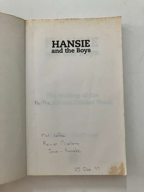 Hanse and the Boys - Rodney Hartman. Softcover, 1st Ed. 1997