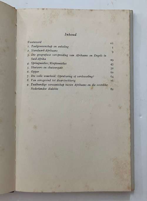 Teenstellings in die Taal - Abel J Coetzee. Hardeband met omslag, 1958