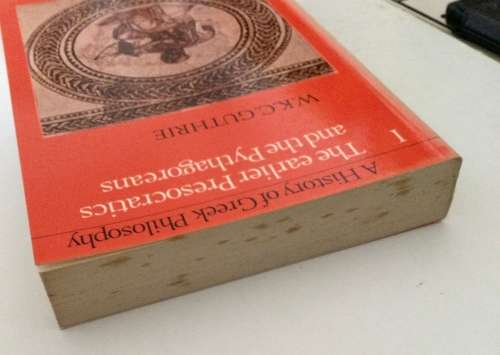 A History of Greek Philosophy Vol I - WKC Guthrie. Softcover, 1979