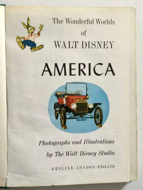 Walt Disney`s America - The Walt Disney Studio. Hardcover no dj, 1st Ed. 1965
