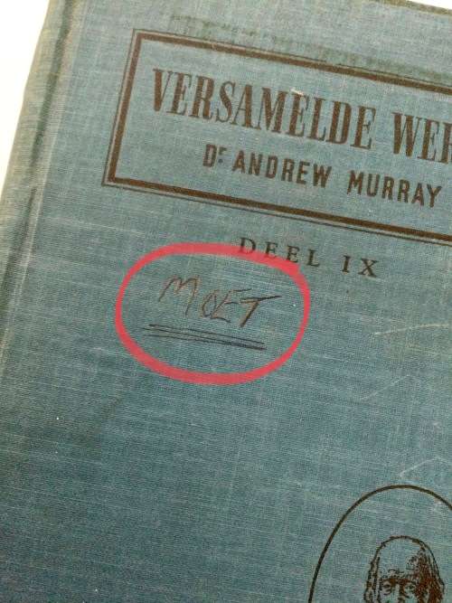 Andrew Murray: Versamelde Werke Deel IX: In die Heiligdom. Hardeband s sj. 1e Uitg, 1945