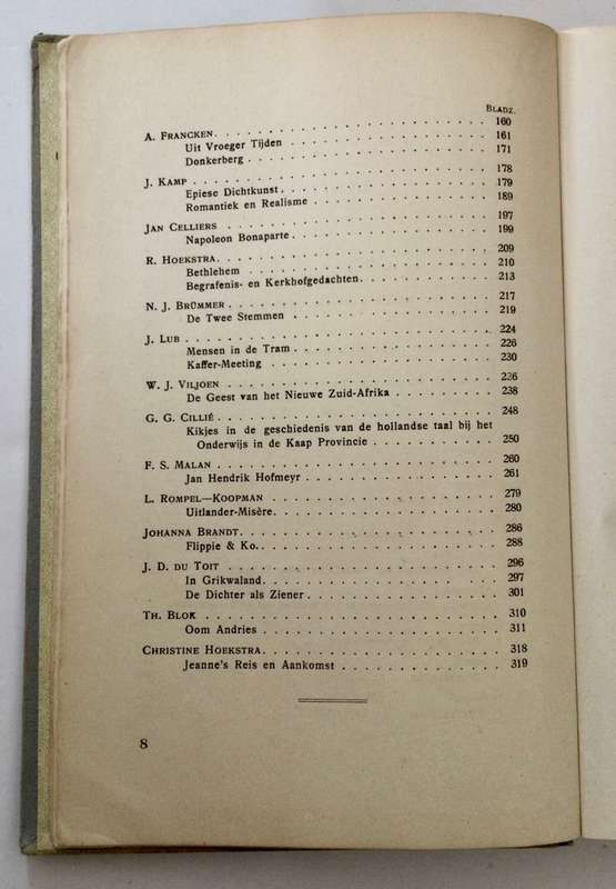 Zuidafrikaanse Prozabundel - R Hoekstra & WJ Viljoen. Hardeband sonder stofjas, 1e Uitg. 1918