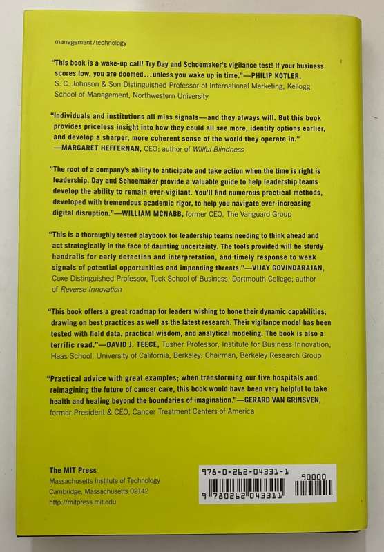 See Sooner Act Faster - George S Day & Paul JH Shoemaker. Hardcover w dj, 2019.