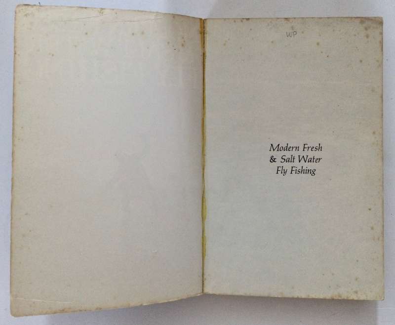 Modern Fresh & Salt Water Fly Fishing - Charles F Waterman. Softcover, 1972.