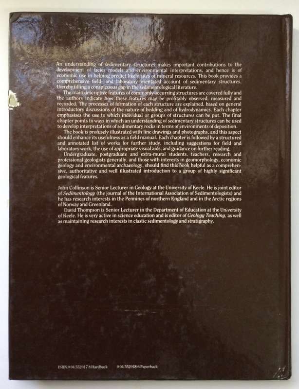 Sedimentary Structures - JD Collinson & DB Thompson. Hardcover w/o dj. 1st Ed. 1982