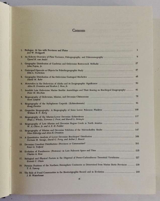 Historical Biogeography, Plate Tectonics & ... - J Gray & AJ Boucot. Hardcover w/o dj. 1st Ed. 1979