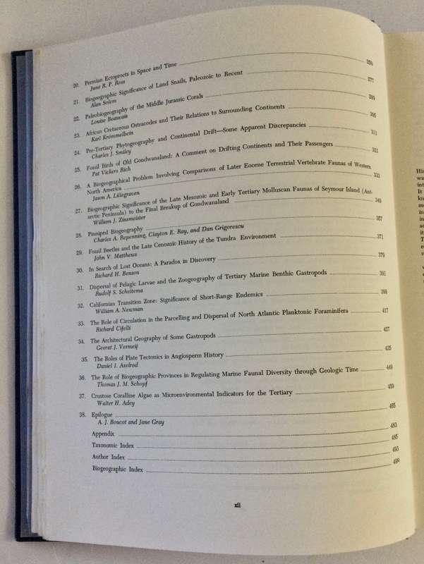 Historical Biogeography, Plate Tectonics & ... - J Gray & AJ Boucot. Hardcover w/o dj. 1st Ed. 1979