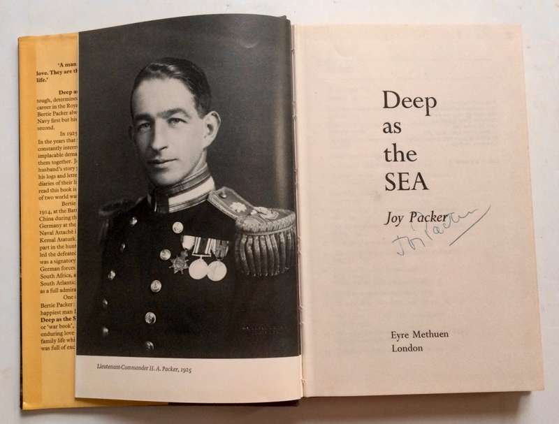Deep As the Sea - Joy Packer. Hardcover w dj. SIGNED 1st UK Ed, 1976