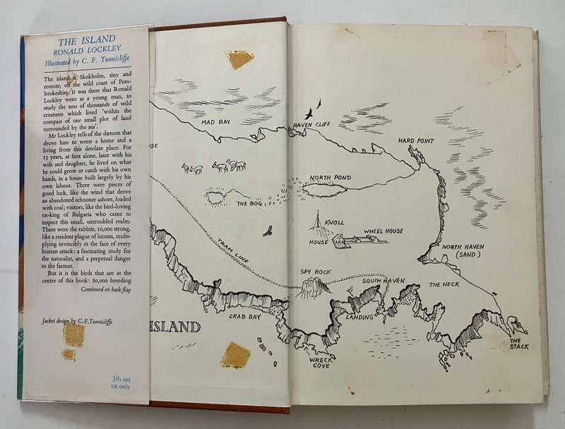 The Island - Ronald Lockley. SIGNED Hardcover w dj, 1st Ed. 1969