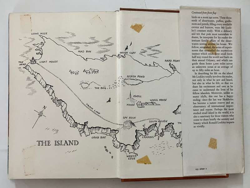 The Island - Ronald Lockley. SIGNED Hardcover w dj, 1st Ed. 1969