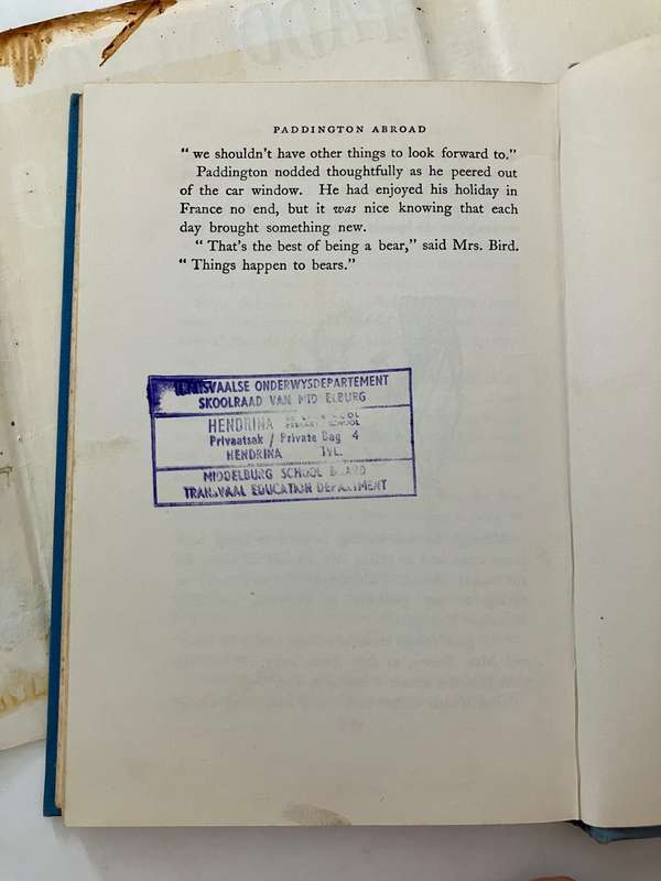Paddington Abroad - Michael Bond. Hardcover w/dj. 1st Ed. 4th Impr. 1968