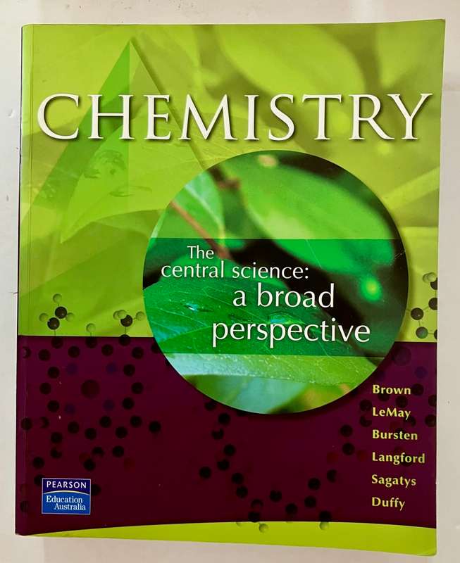 Chemistry: The Central Science - Brown, Lemay et al. Softcover, 9th Ed. undated
