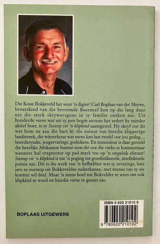 Soetsop virre Klipkind - Carl Boplaas. Sagteband, 1e Uitg. 1e dr. 1997