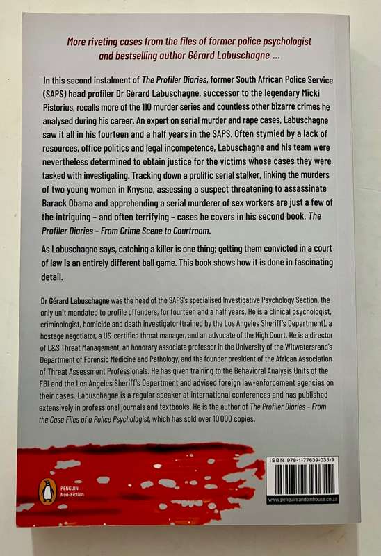 The Profiler Diaries 2 - Gérard Labuschagne. Softcover, 2022
