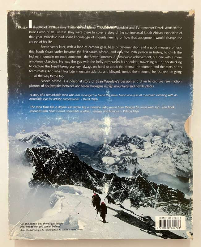 Freeze Frame - Sean Wisedale. Softcover in slipcase, 1st Ed, 2005