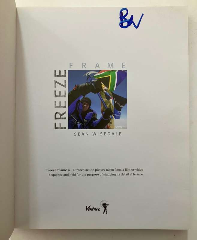 Freeze Frame - Sean Wisedale. Softcover in slipcase, 1st Ed, 2005