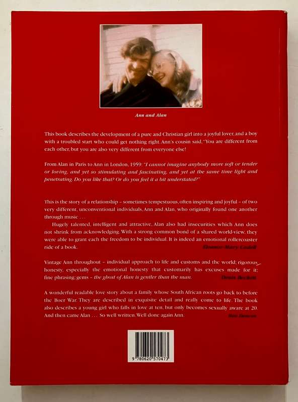 Ann and Ala: The End and the Beginning - Ann Cluver Weinberg. Softcover, 1st Ed, 2013